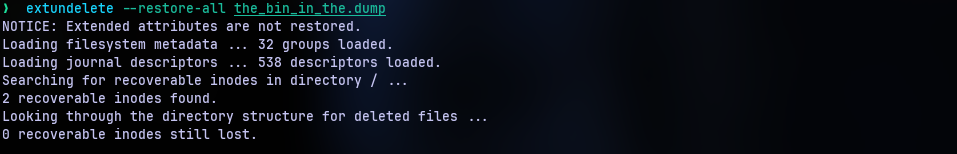 undelete
