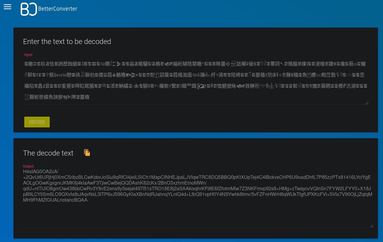 online decoder