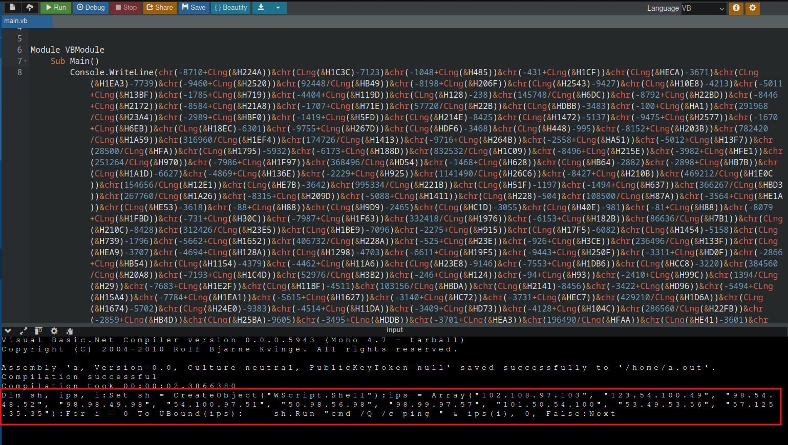 onlinegdb