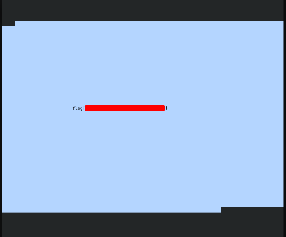 Flag in the output