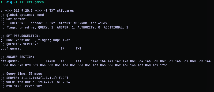 DNS response
