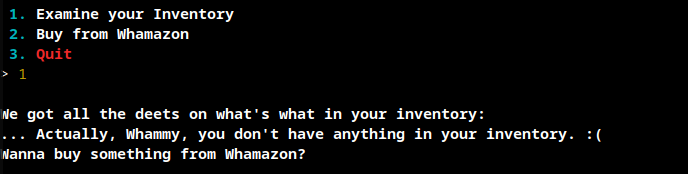 examining inventory