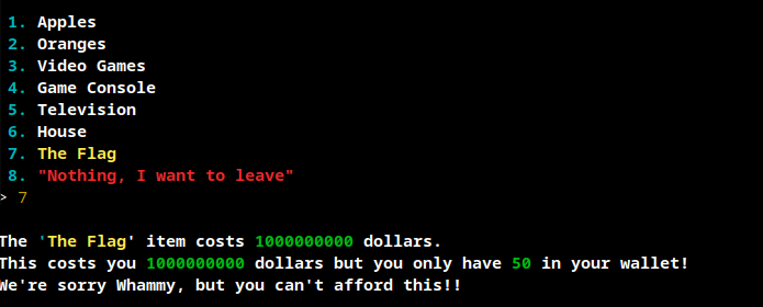 attempt to buy flag